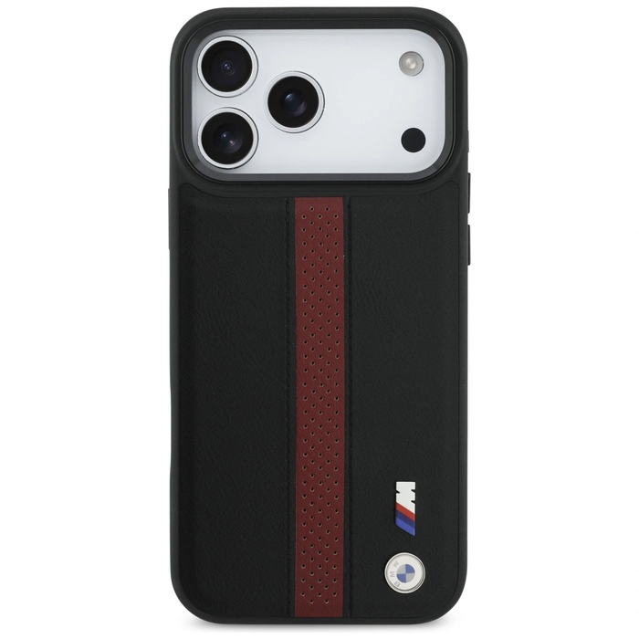 BMW M Perforated Stripe Logo MagSafe Apple iPhone 17 Pro Max red