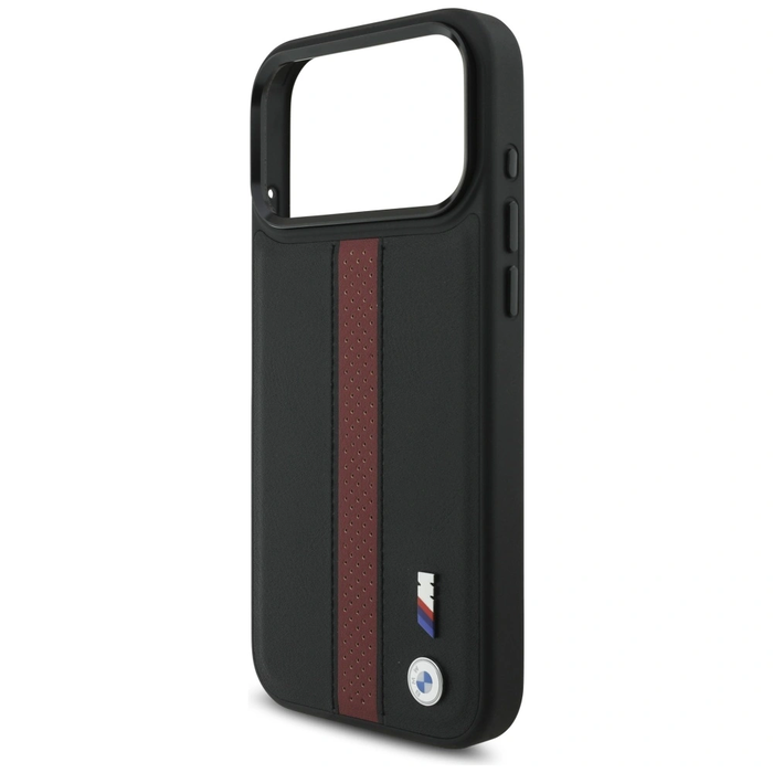 BMW M Perforated Stripe Logo MagSafe Apple iPhone 17 Pro Max red