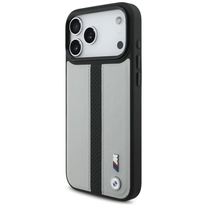 BMW M Perforated Stripe Logo MagSafe Apple iPhone 17 Pro Max grey