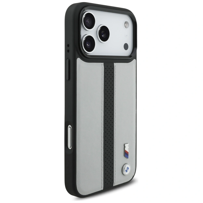 BMW M Perforated Stripe Logo MagSafe Apple iPhone 17 Pro Max grey