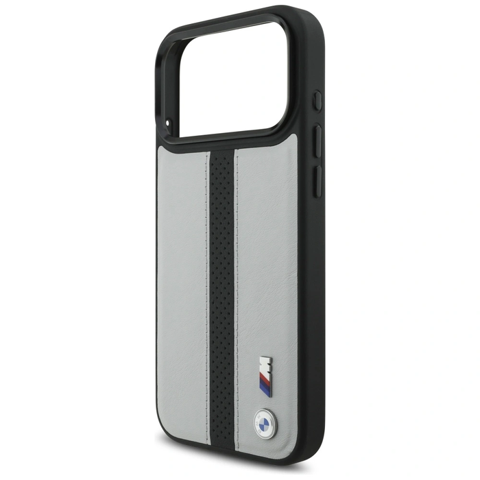 BMW M Perforated Stripe Logo MagSafe Apple iPhone 17 Pro Max grey