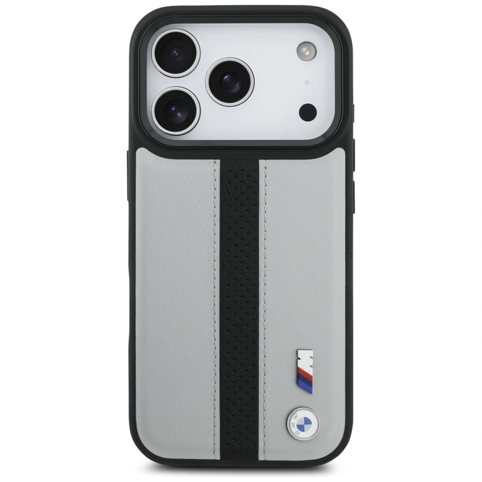 BMW M Perforated Stripe Logo MagSafe Apple iPhone 17 Pro grey