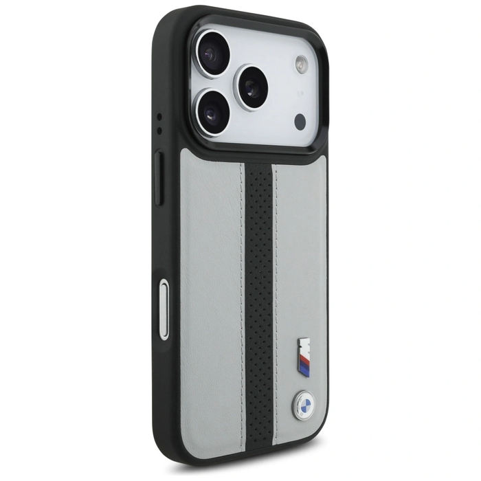 BMW M Perforated Stripe Logo MagSafe Apple iPhone 17 Pro grey
