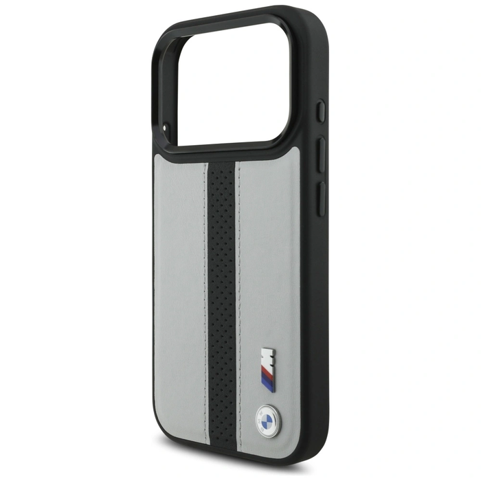 BMW M Perforated Stripe Logo MagSafe Apple iPhone 17 Pro grey