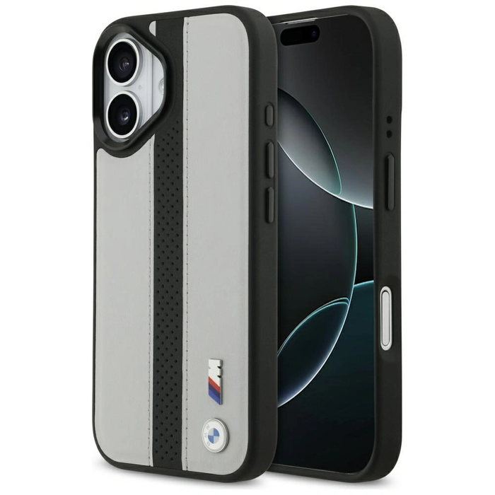 BMW M Perforated Stripe Logo MagSafe Apple iPhone 17 grey