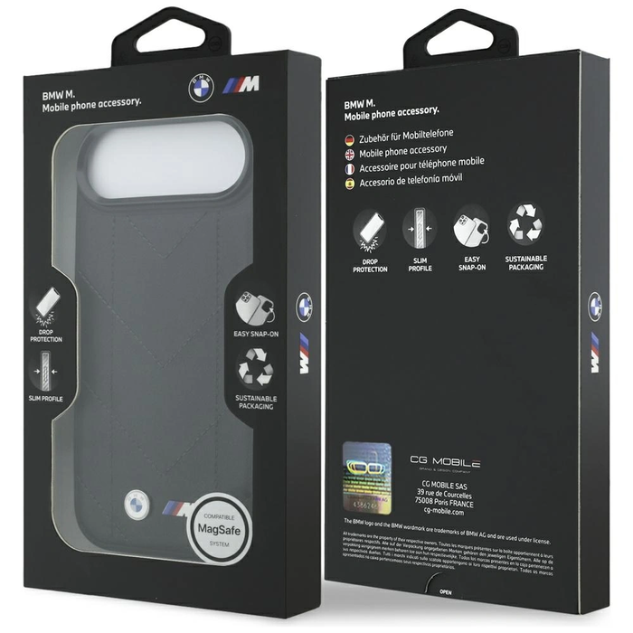 BMW M Quilted Logo MagSafe Apple iPhone Air black