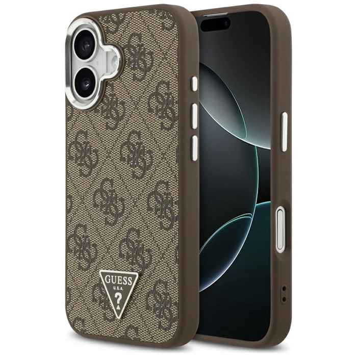 Guess 4G Triangle Logo MagSafe Apple iPhone 17 brown silver