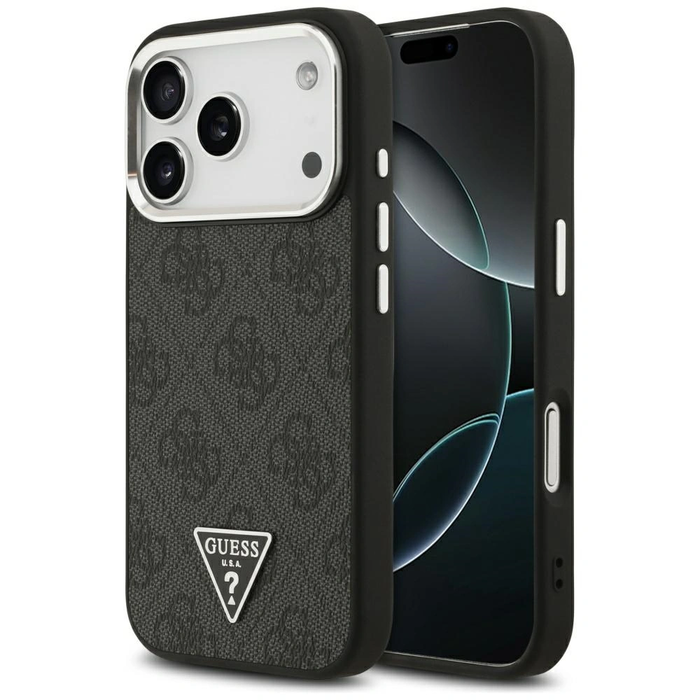 Guess 4G Triangle Logo MagSafe Apple iPhone 17 Pro black silver