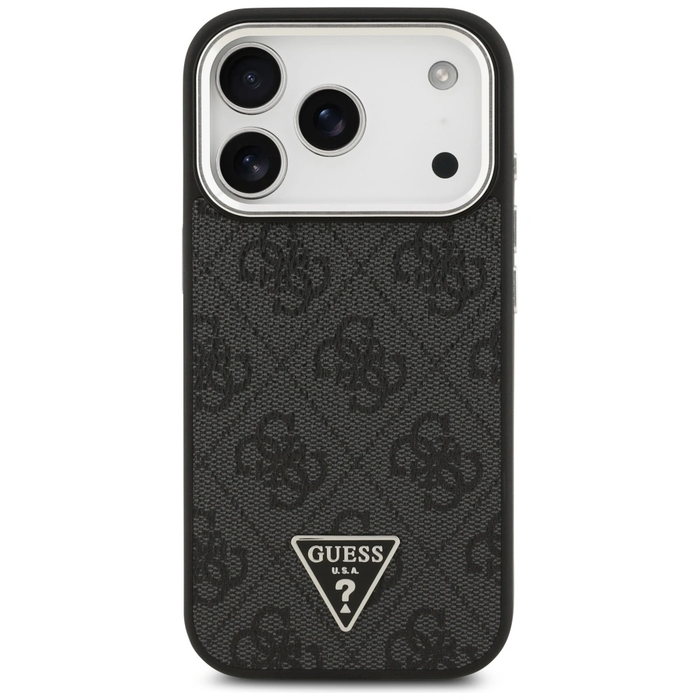 Guess 4G Triangle Logo MagSafe Apple iPhone 17 Pro black silver
