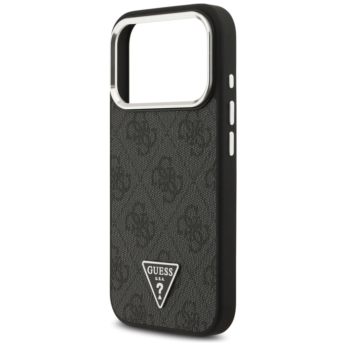 Guess 4G Triangle Logo MagSafe Apple iPhone 17 Pro black silver