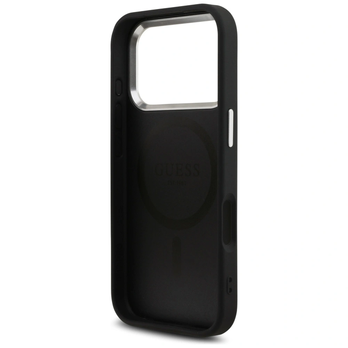 Guess 4G Triangle Logo MagSafe Apple iPhone 17 Pro black silver