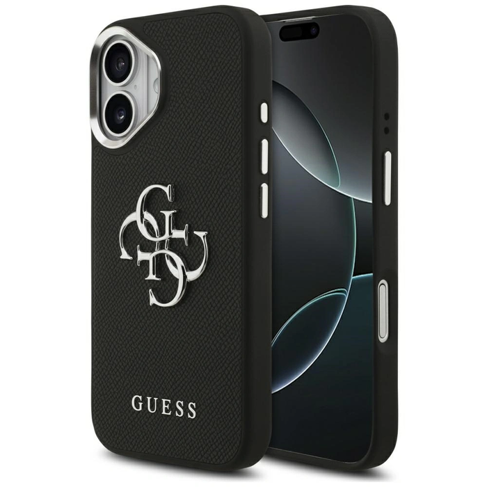 Guess Grained Big 4G Classic Logo Apple iPhone 17 black