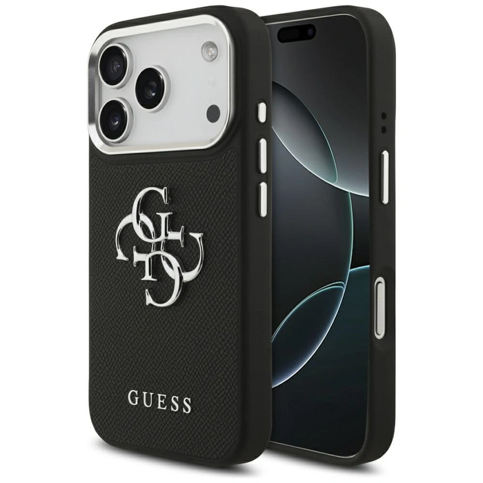 Guess Grained Big 4G Classic Logo Apple iPhone 17 Pro black