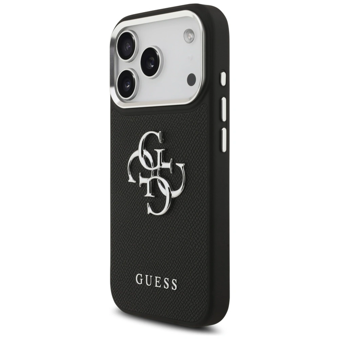 Guess Grained Big 4G Classic Logo Apple iPhone 17 Pro black