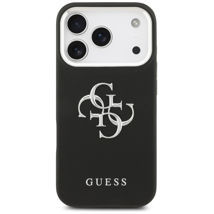 Guess Grained Big 4G Classic Logo Apple iPhone 17 Pro black