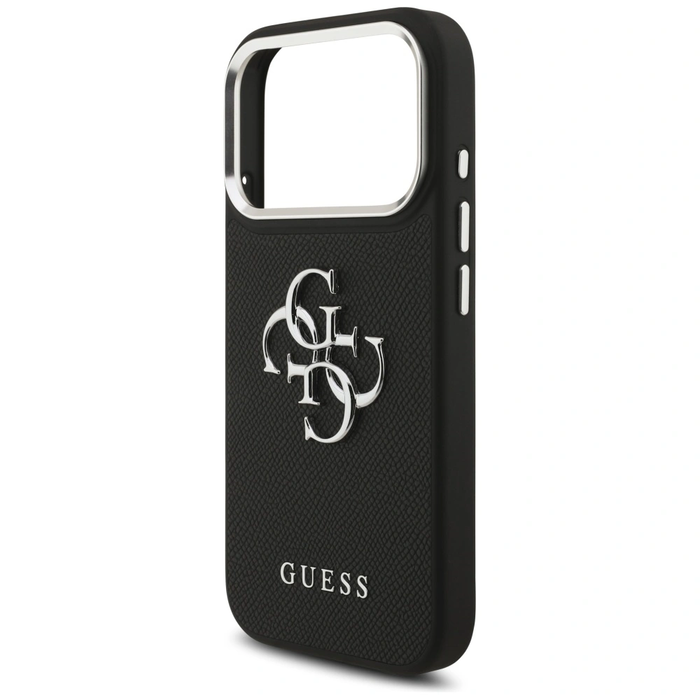 Guess Grained Big 4G Classic Logo Apple iPhone 17 Pro black