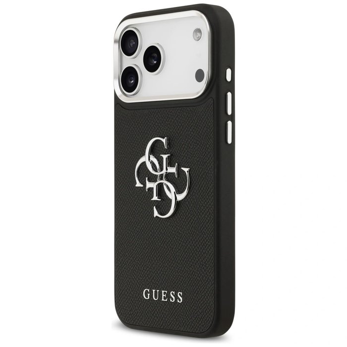 Guess Grained Big 4G Classic Logo Apple iPhone 17 Pro Max black