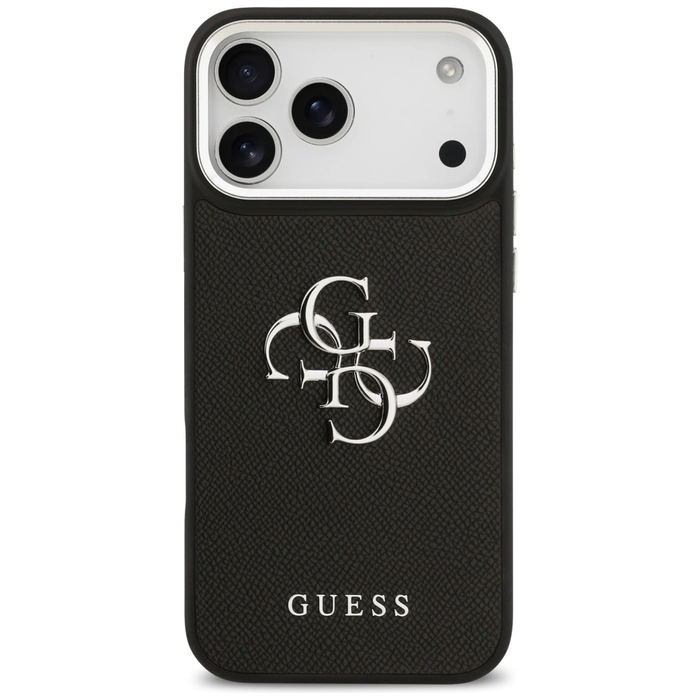 Guess Grained Big 4G Classic Logo Apple iPhone 17 Pro Max black