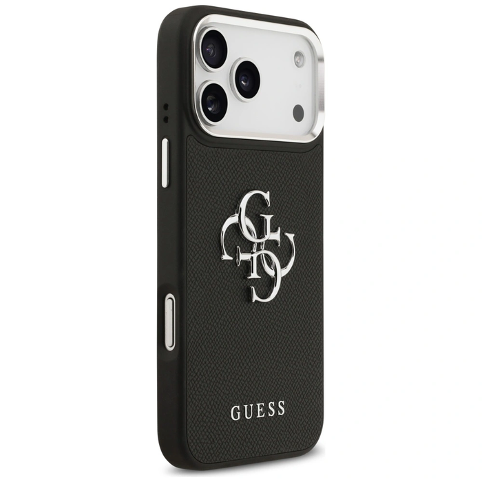 Guess Grained Big 4G Classic Logo Apple iPhone 17 Pro Max black