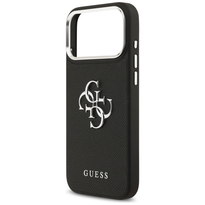 Guess Grained Big 4G Classic Logo Apple iPhone 17 Pro Max black