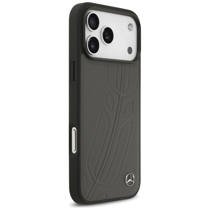 Mercedes Leather Large Laurel Leave MagSafe Apple iPhone 17 Pro Max anthracite