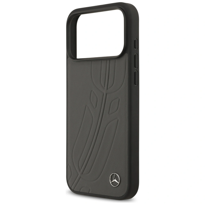 Mercedes Leather Large Laurel Leave MagSafe Apple iPhone 17 Pro Max anthracite