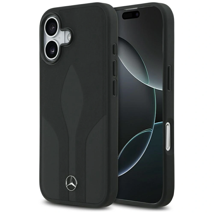 Mercedes Leather The Move MagSafe Apple iPhone 17 black