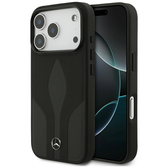 Mercedes Leather The Move MagSafe Apple iPhone 17 Pro black