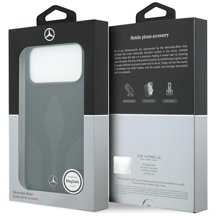Mercedes Leather The Move MagSafe Apple iPhone 17 Pro Max black