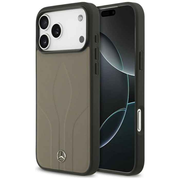 Mercedes Leather The Move MagSafe Apple iPhone 17 Pro Max taupe