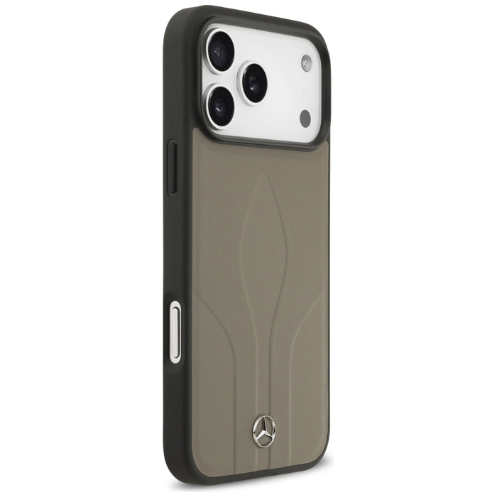 Mercedes Leather The Move MagSafe Apple iPhone 17 Pro Max taupe
