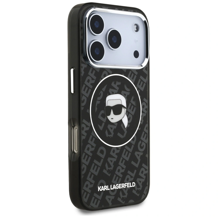 Karl Lagerfeld IML Karl Head Logo MagSafe Apple iPhone 17 Pro black