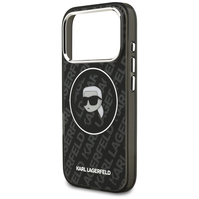Karl Lagerfeld IML Karl Head Logo MagSafe Apple iPhone 17 Pro black