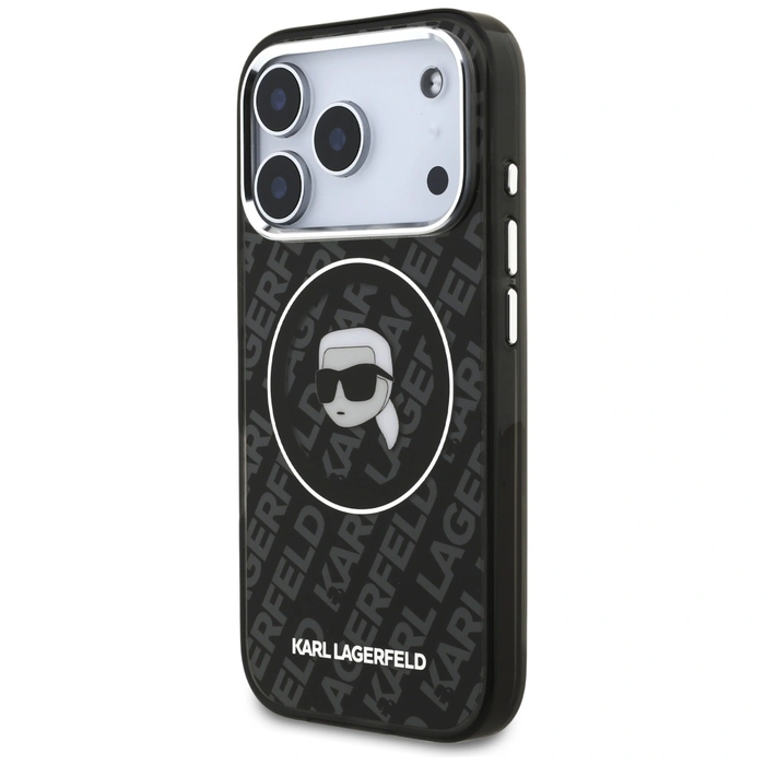 Karl Lagerfeld IML Karl Head Logo MagSafe Apple iPhone 17 Pro Max black