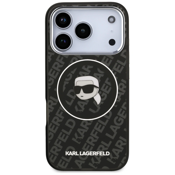 Karl Lagerfeld IML Karl Head Logo MagSafe Apple iPhone 17 Pro Max black