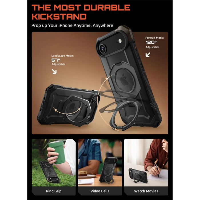 Supcase Unicorn Beetle Grip Mag MagSafe Apple iPhone Air Black
