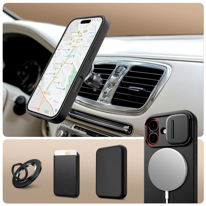 Tech-Protect Kevlar Aura MagSafe Apple iPhone 17 Black