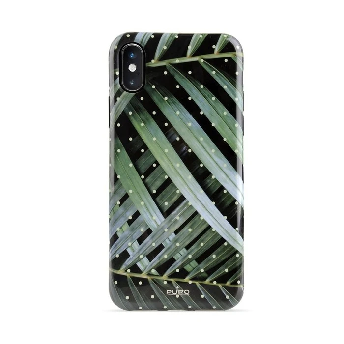 PURO Glam Tropical Leaves Apple iPhone XS/X (Brilliant Leaves)