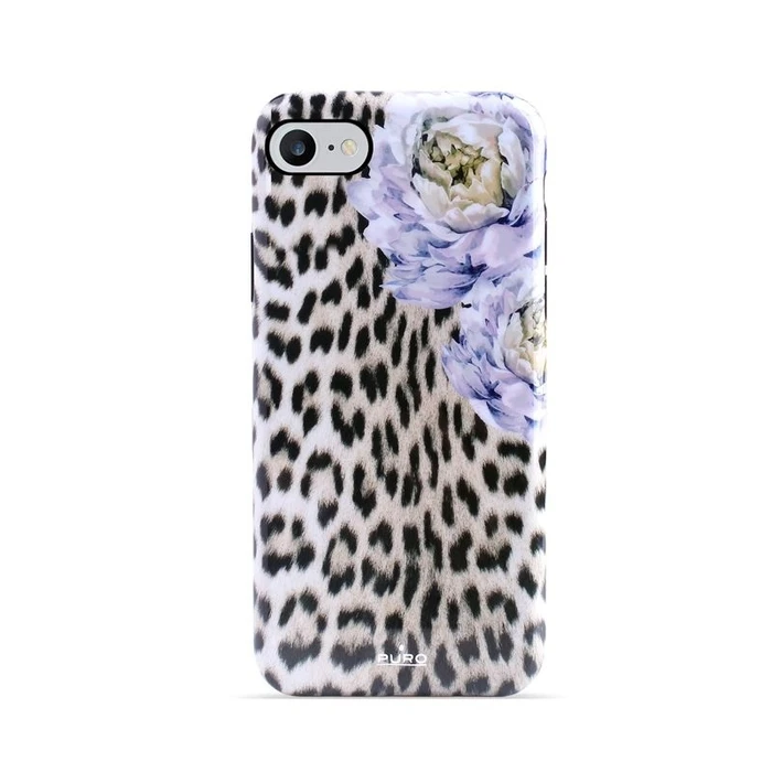 PURO Glam Sweet Leopard Apple iPhone SE 2022/SE 2020/8/7/6s (Leo Peonies)