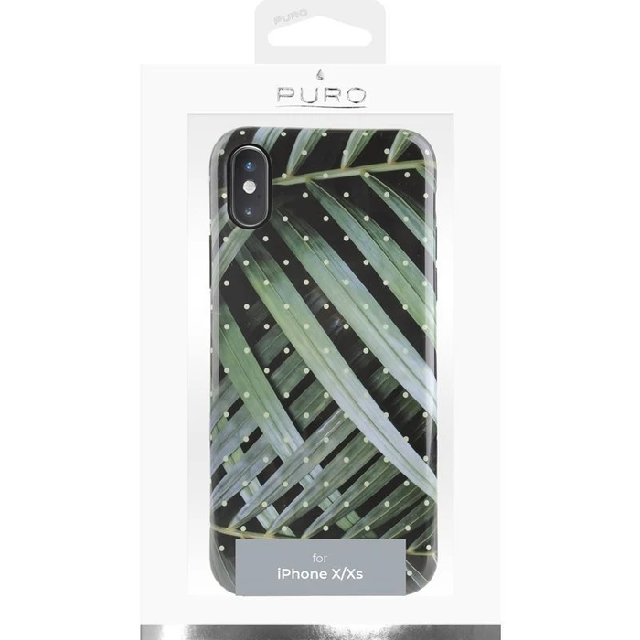 PURO Glam Tropical Leaves Apple iPhone XS/X (Brilliant Leaves)