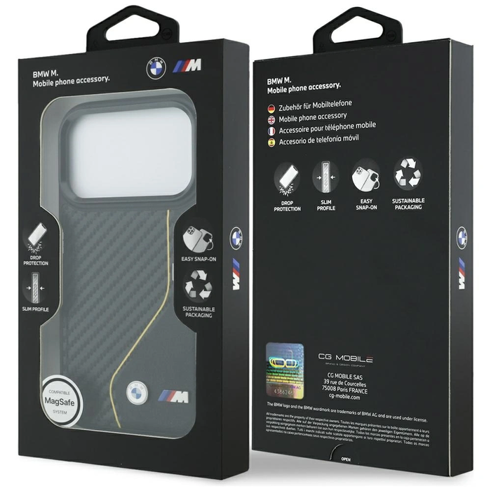 BMW M Carbon Line & Logo MagSafe Apple iPhone 17 Pro yellow