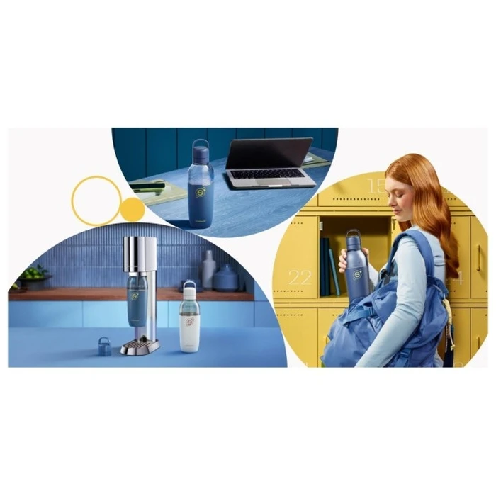 SodaStream Fizz&Go Easy Mix 710 ml Navy (granatowy) Thermal Carbonation Bottle