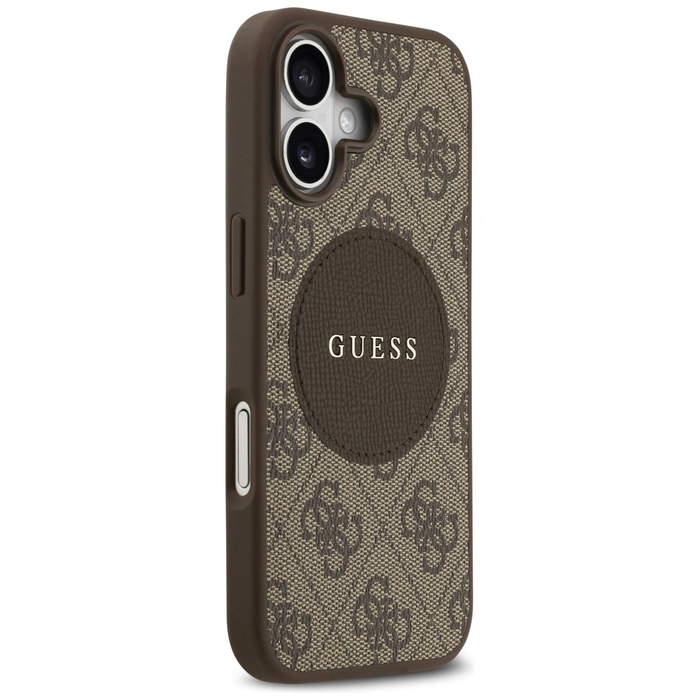 Guess 4G Circle Classic Logo MagSafe Apple iPhone 17 brown