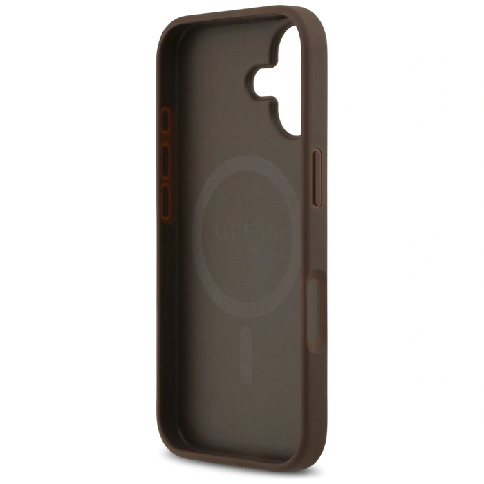 Guess 4G Circle Classic Logo MagSafe Apple iPhone 17 brown