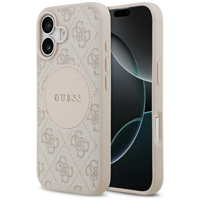 Guess 4G Circle Classic Logo MagSafe Apple iPhone 17 pink
