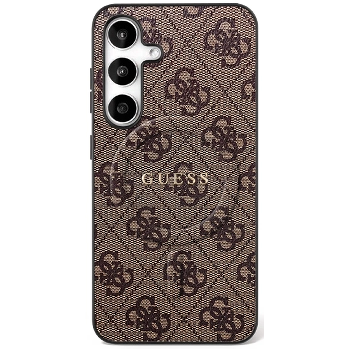Guess 4G Ring Classic Logo MagSafe Samsung Galaxy S25 FE brown