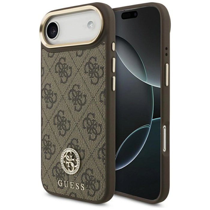 Guess 4G Strass Logo MagSafe Apple iPhone Air brown