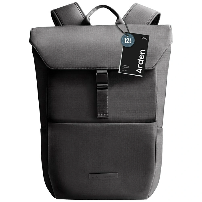 UNIQ Arden RPET 18L black backpack