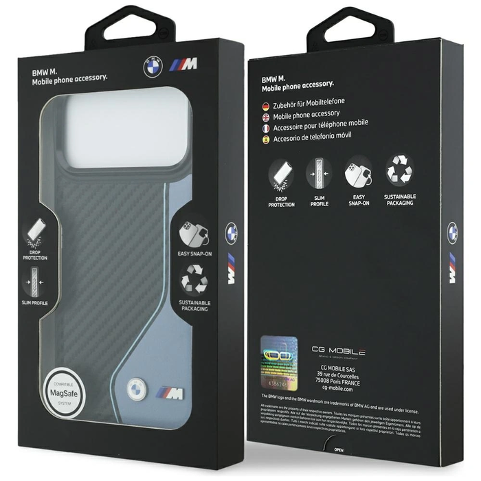 BMW M Carbon Logo MagSafe Apple iPhone 17 Pro Max blue