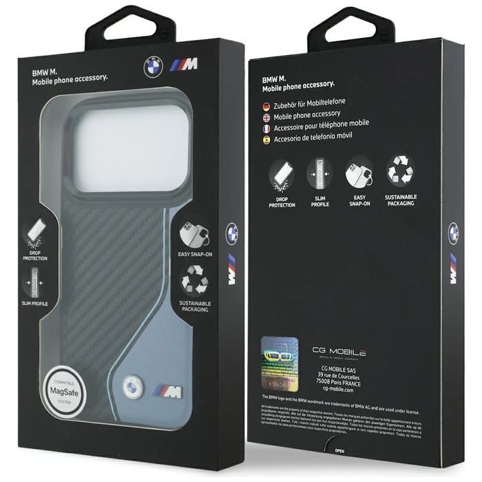 BMW M Carbon Logo MagSafe Apple iPhone 17 Pro blue